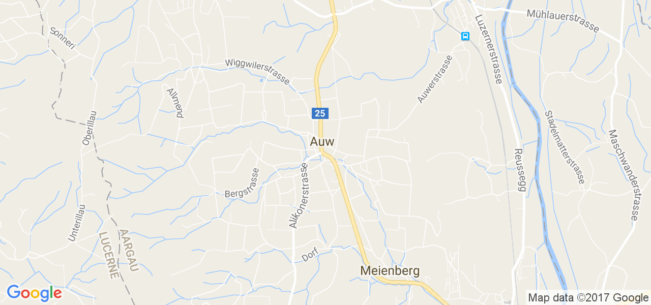 map de la ville de Auw