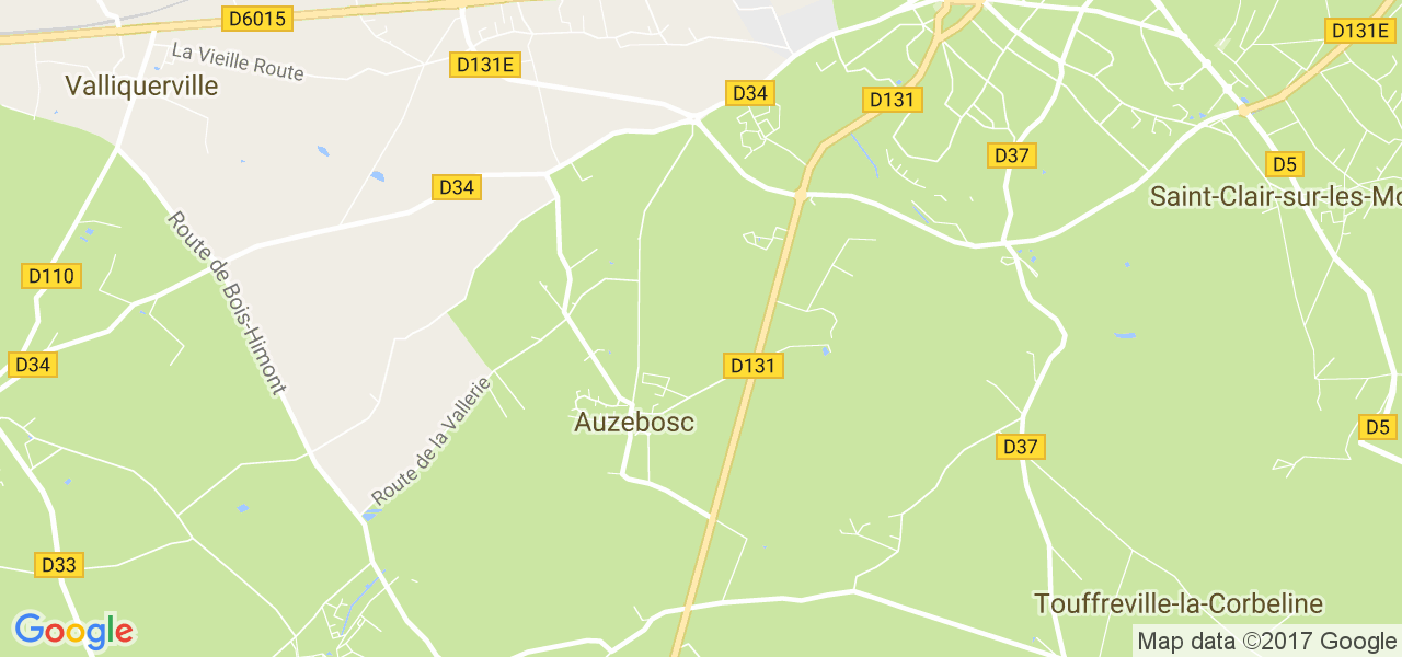 map de la ville de Auzebosc