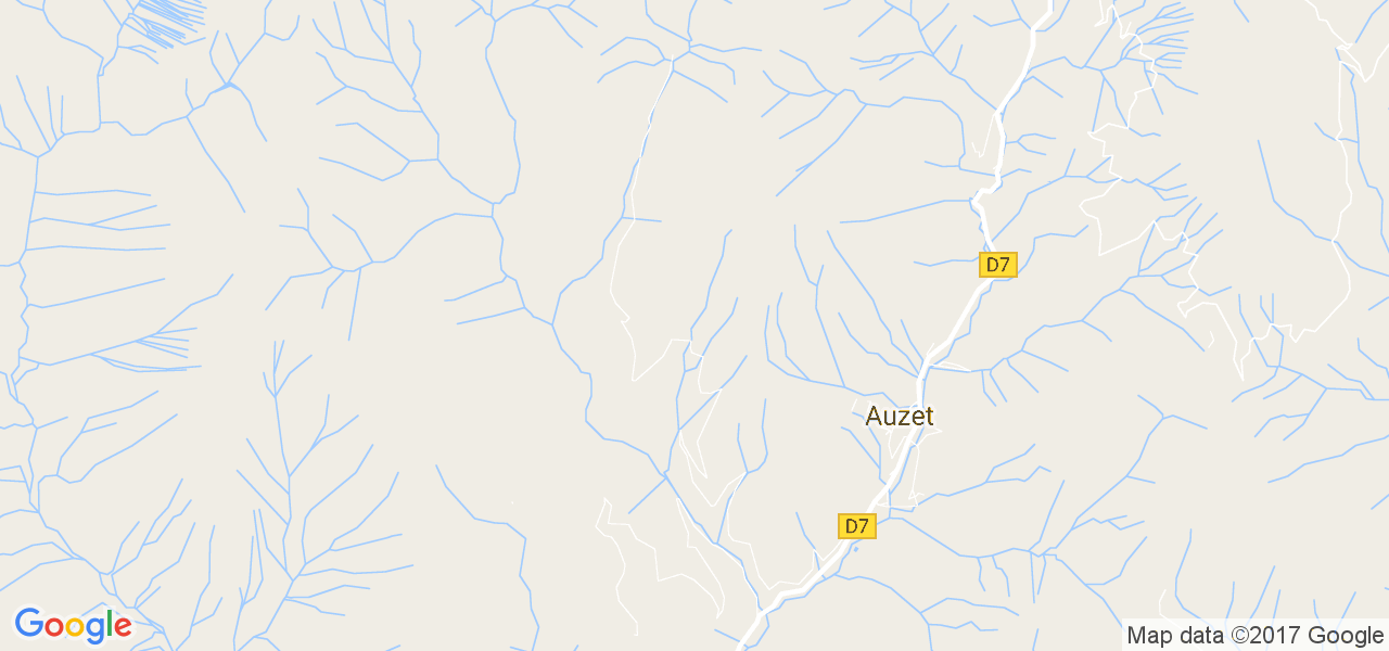 map de la ville de Auzet