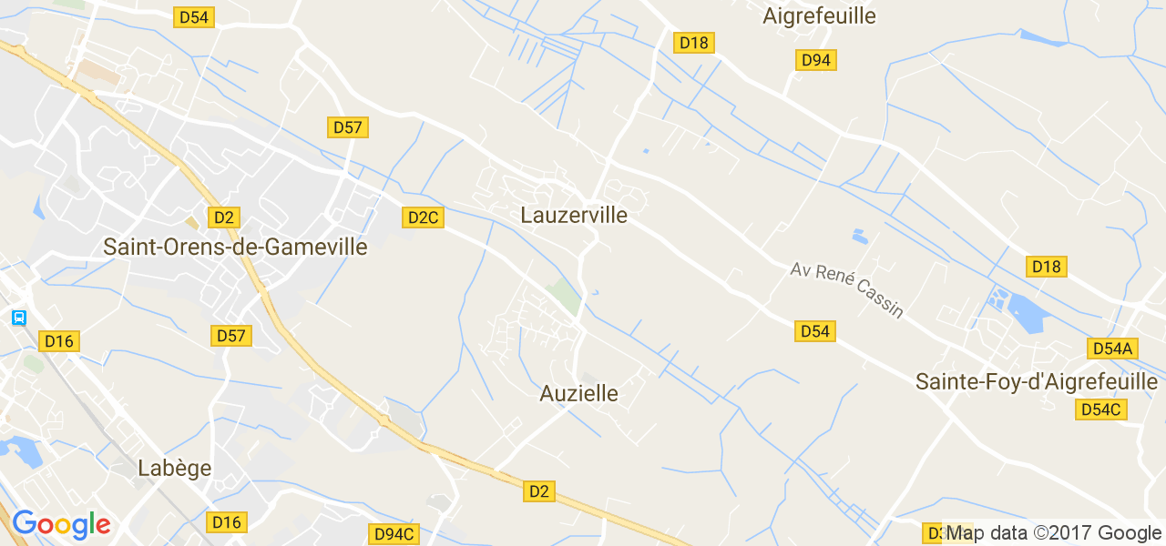 map de la ville de Auzielle