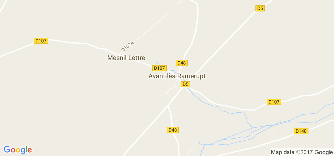 map de la ville de Avant-lès-Ramerupt