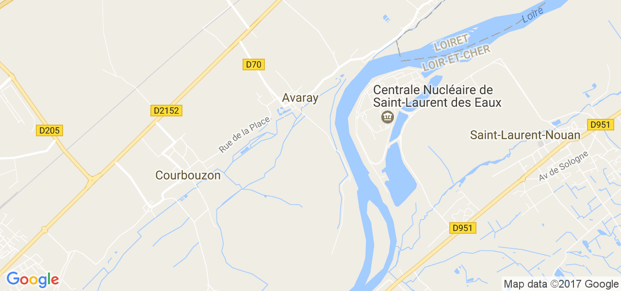 map de la ville de Avaray