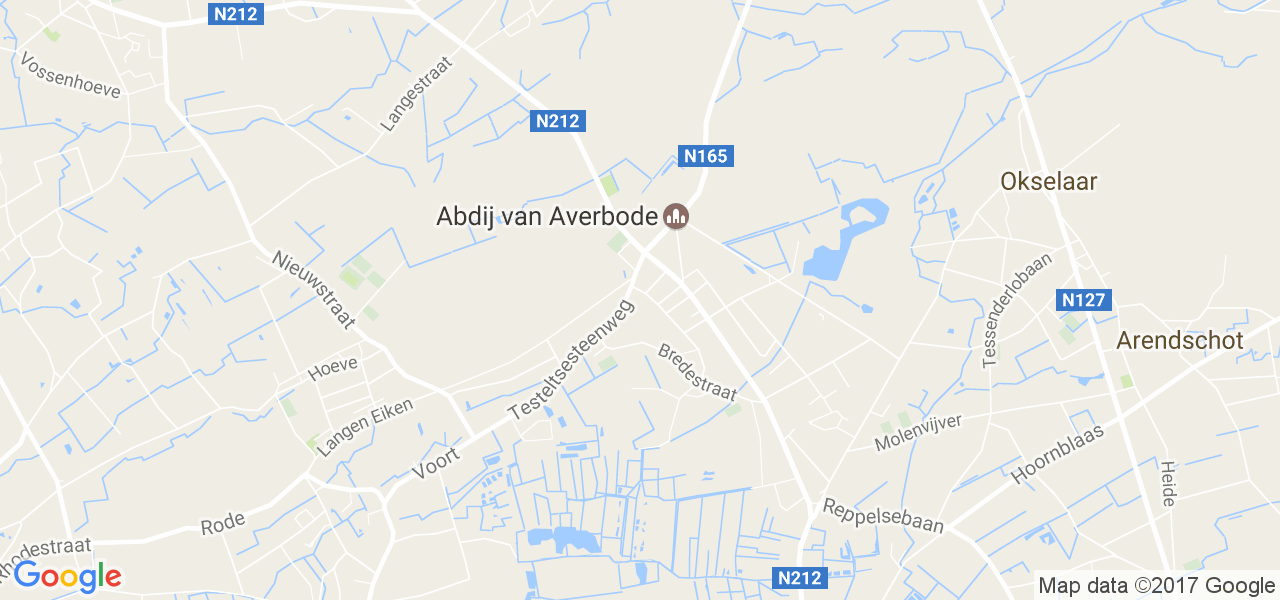 map de la ville de Averbode