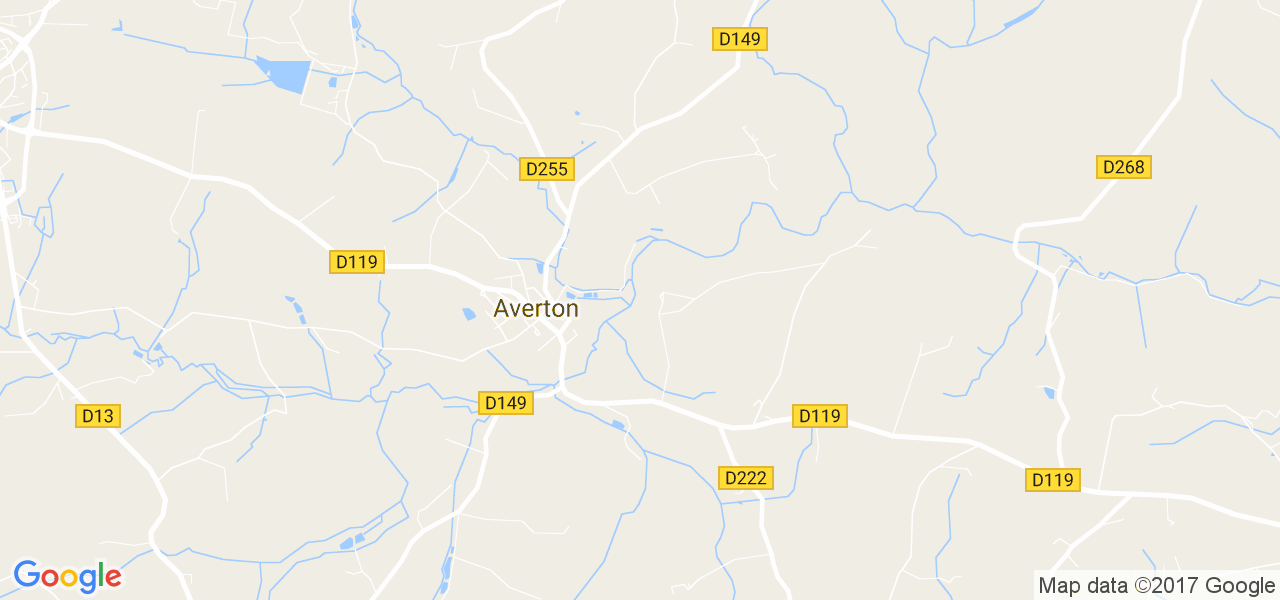 map de la ville de Averton