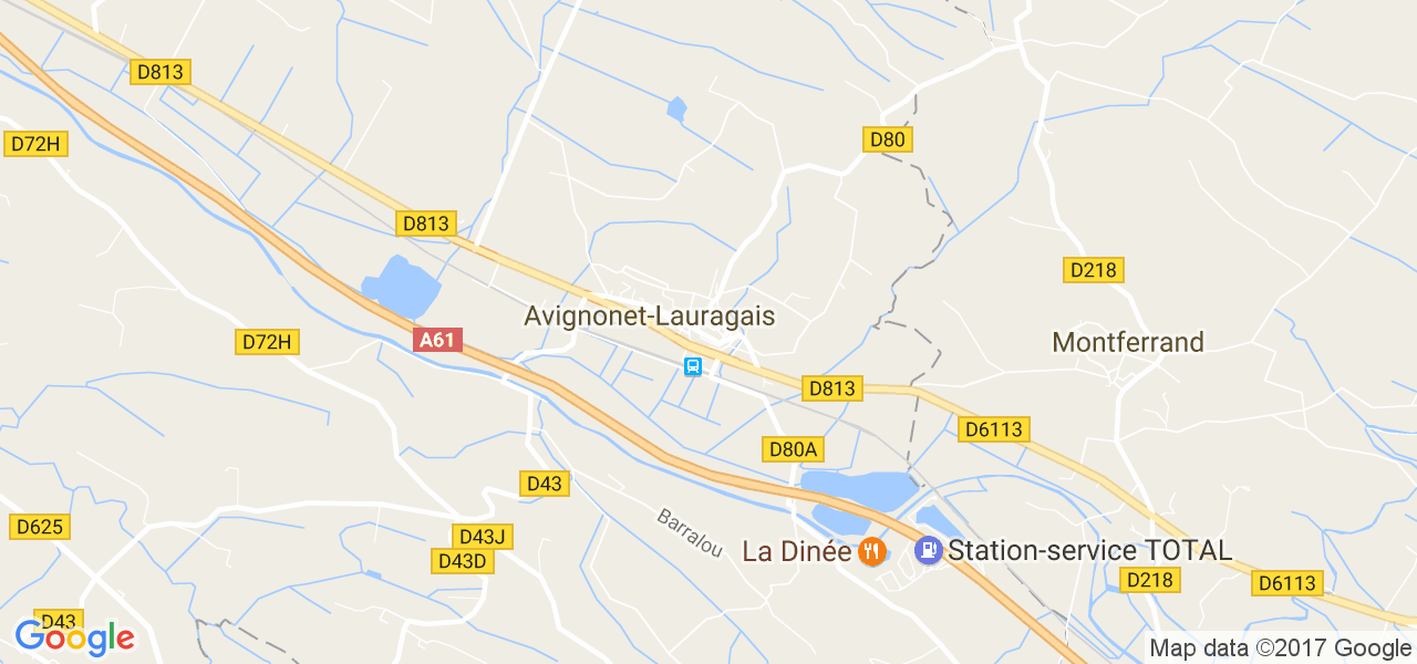 map de la ville de Avignonet-Lauragais