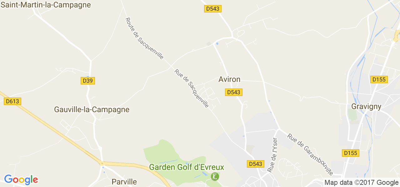 map de la ville de Aviron