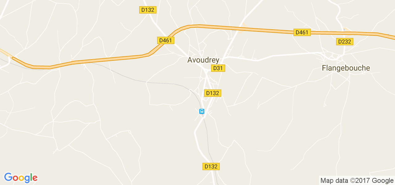 map de la ville de Avoudrey