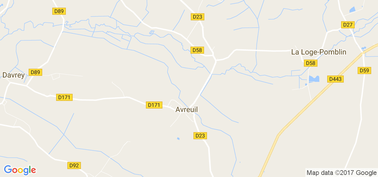 map de la ville de Avreuil