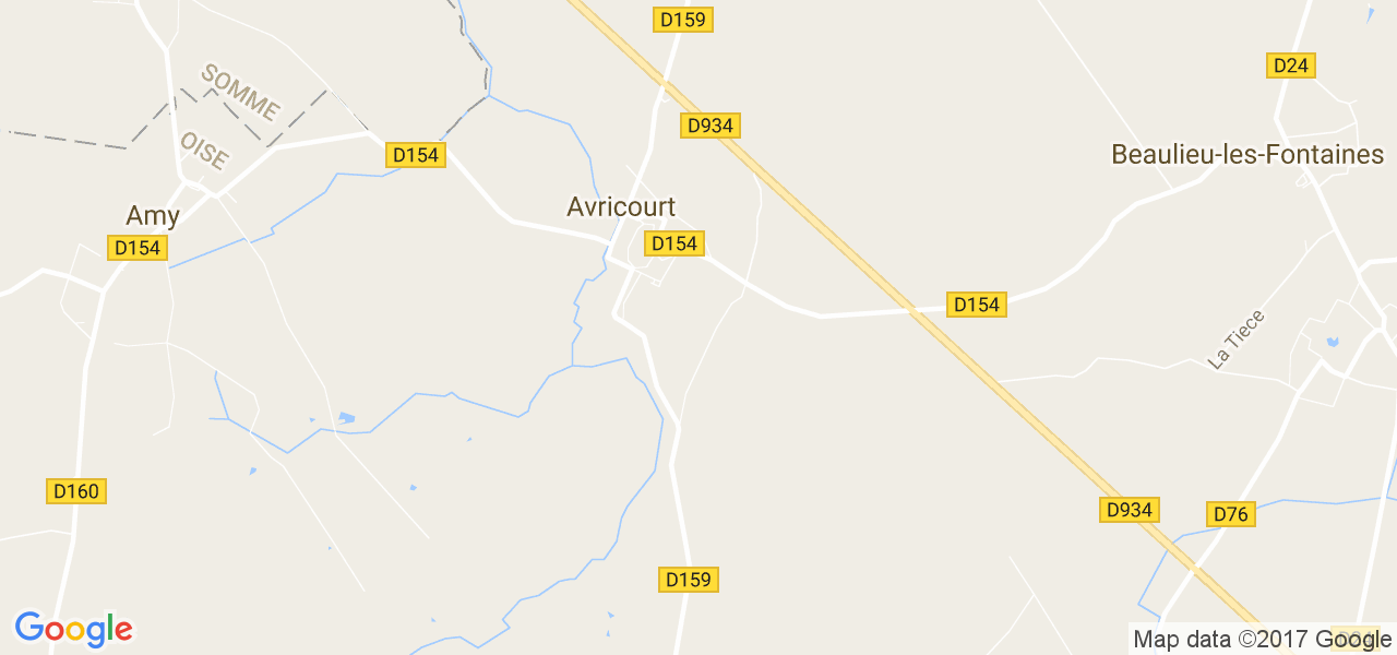 map de la ville de Avricourt