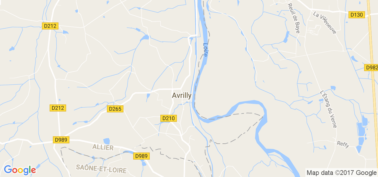 map de la ville de Avrilly