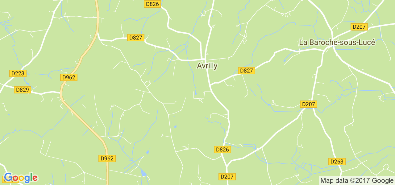 map de la ville de Avrilly