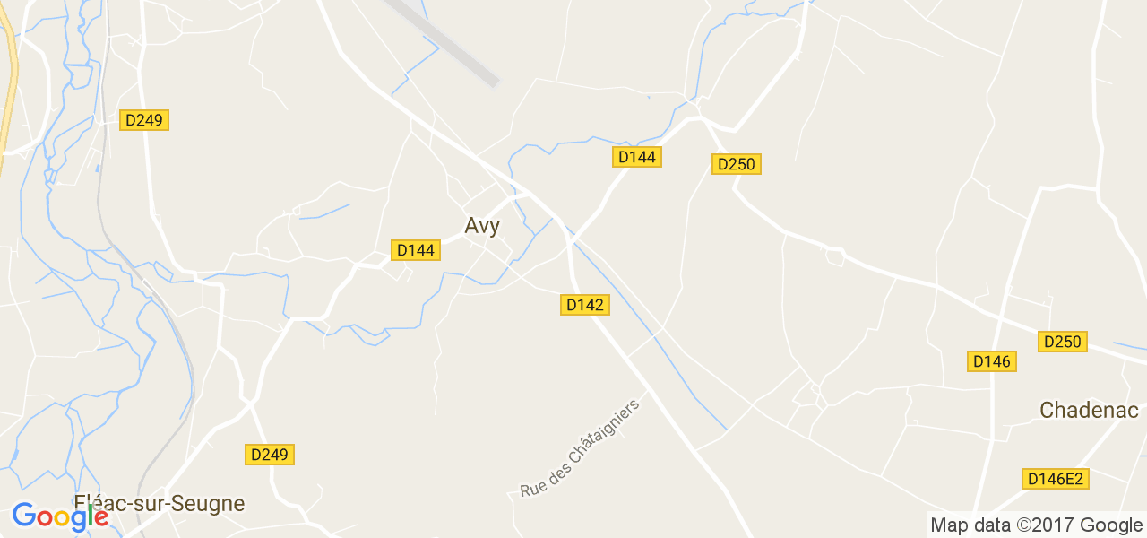 map de la ville de Avy