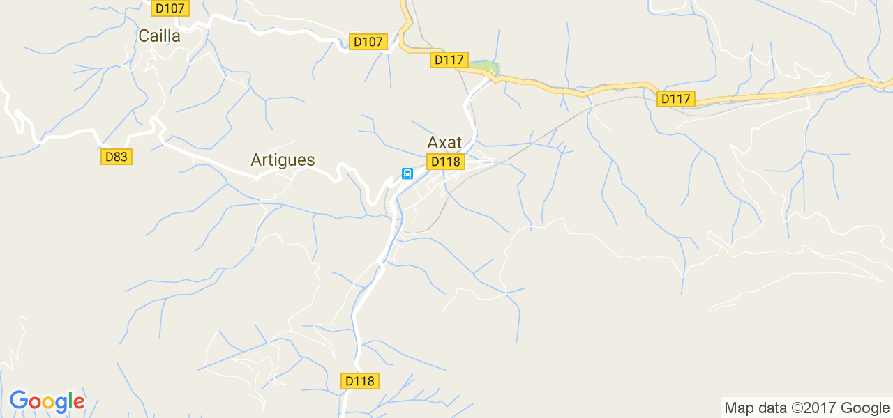 map de la ville de Axat