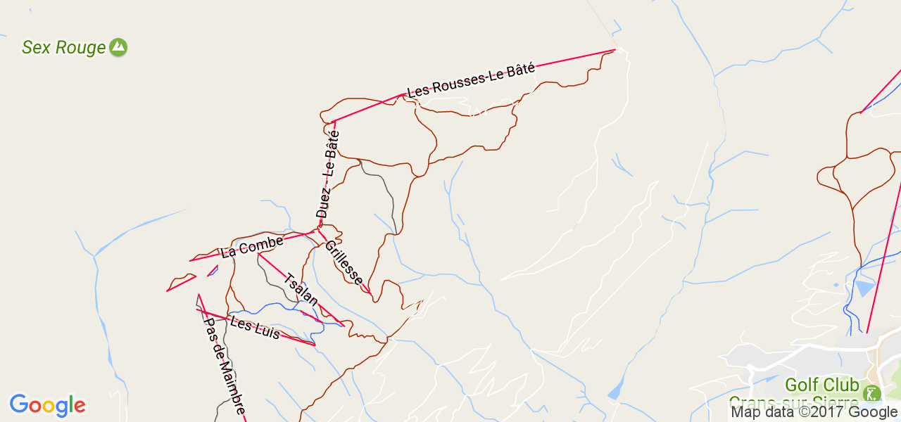 map de la ville de Ayent