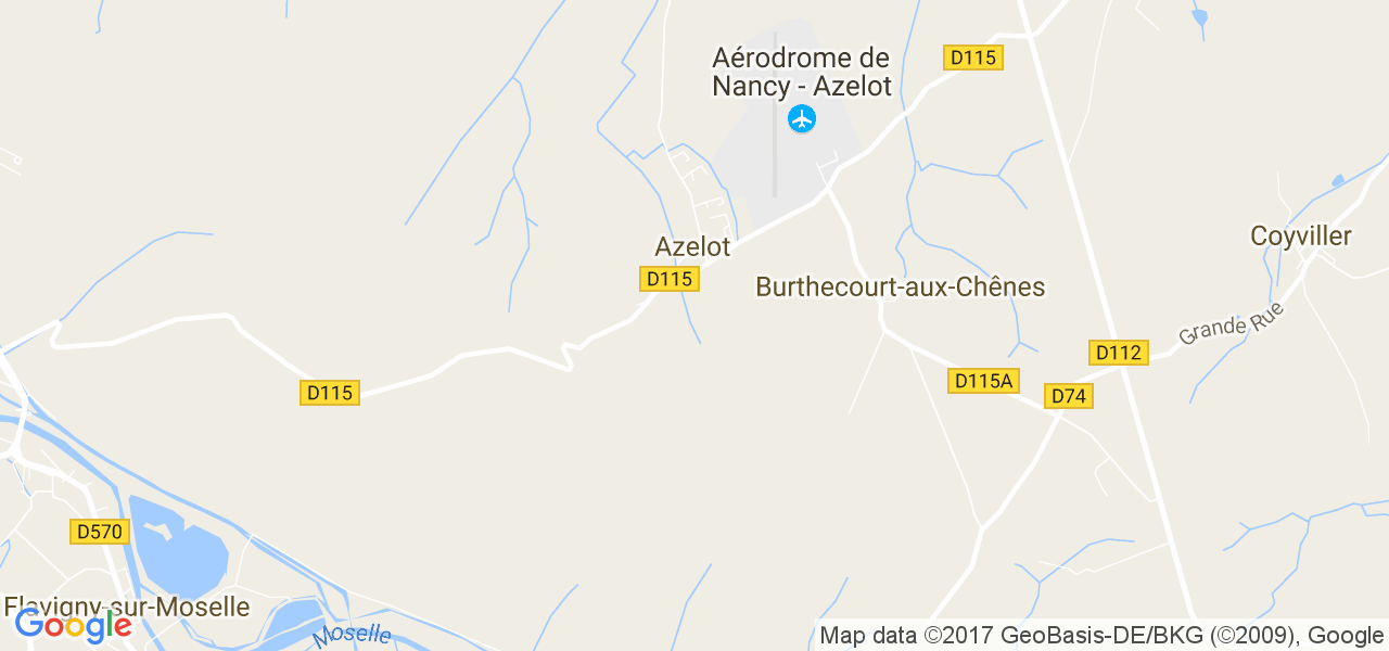 map de la ville de Azelot