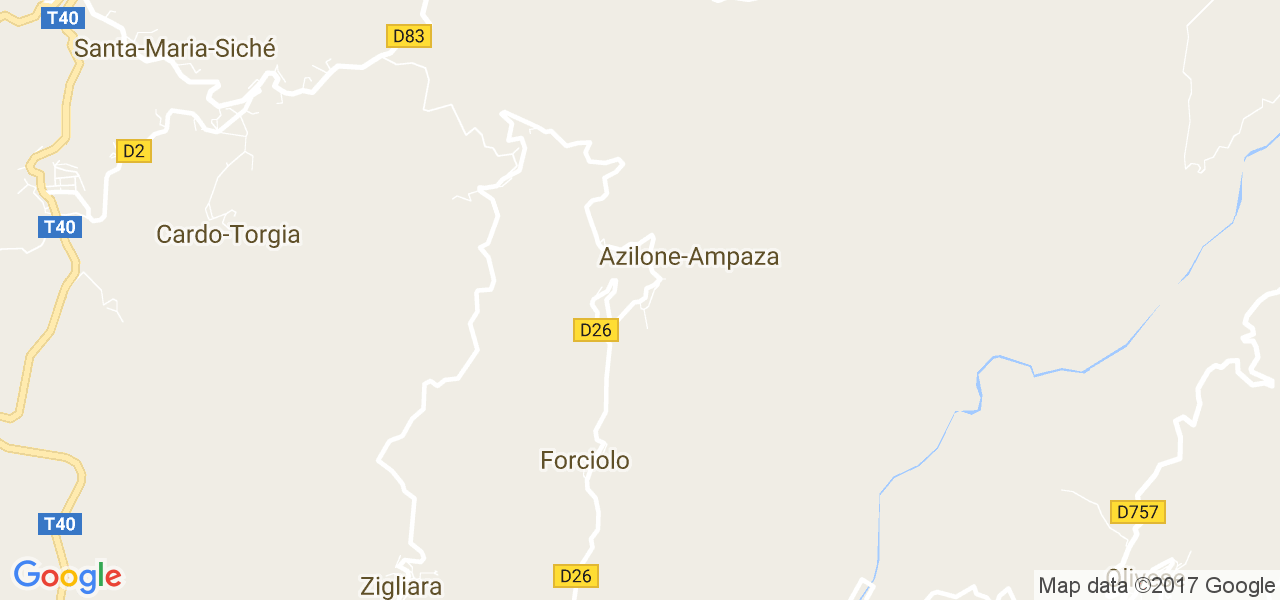 map de la ville de Azilone-Ampaza