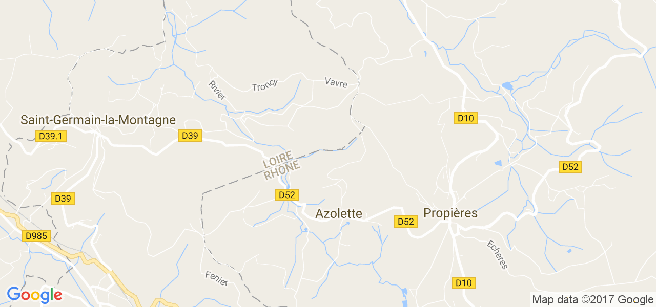 map de la ville de Azolette