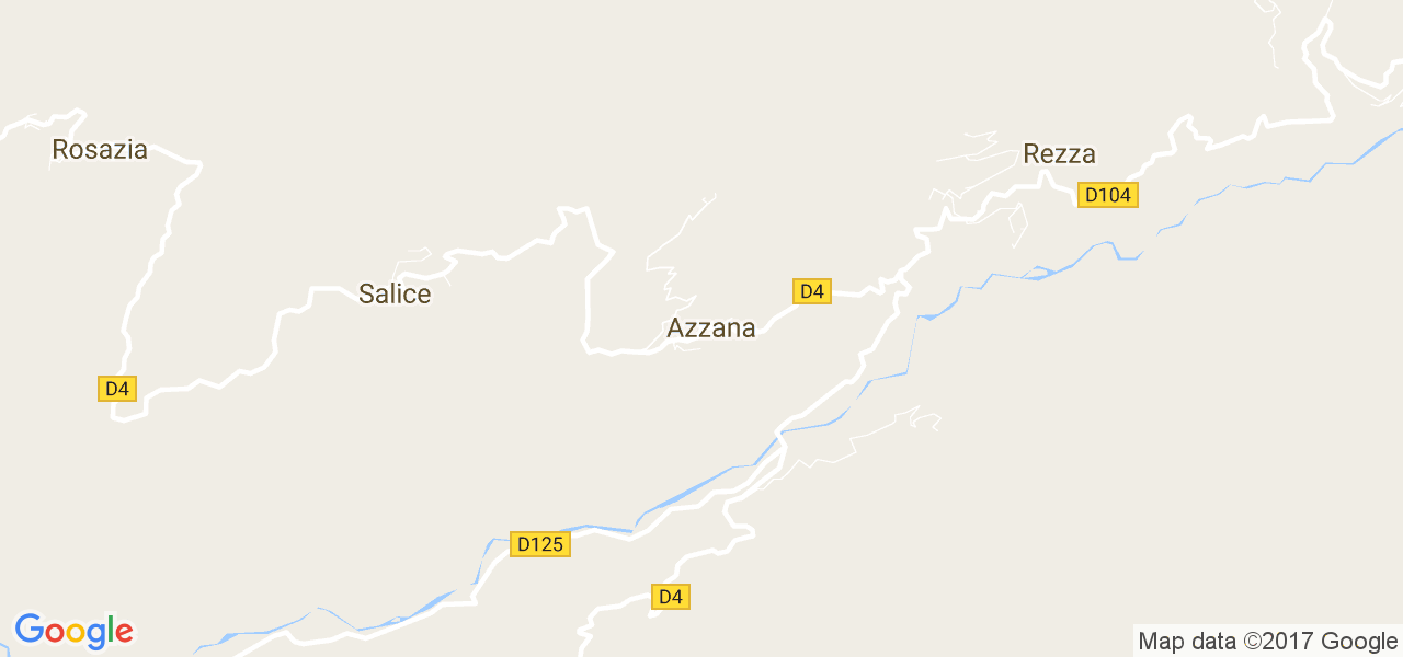 map de la ville de Azzana