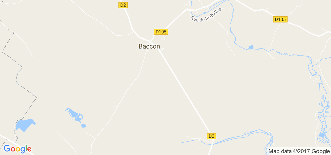 map de la ville de Baccon