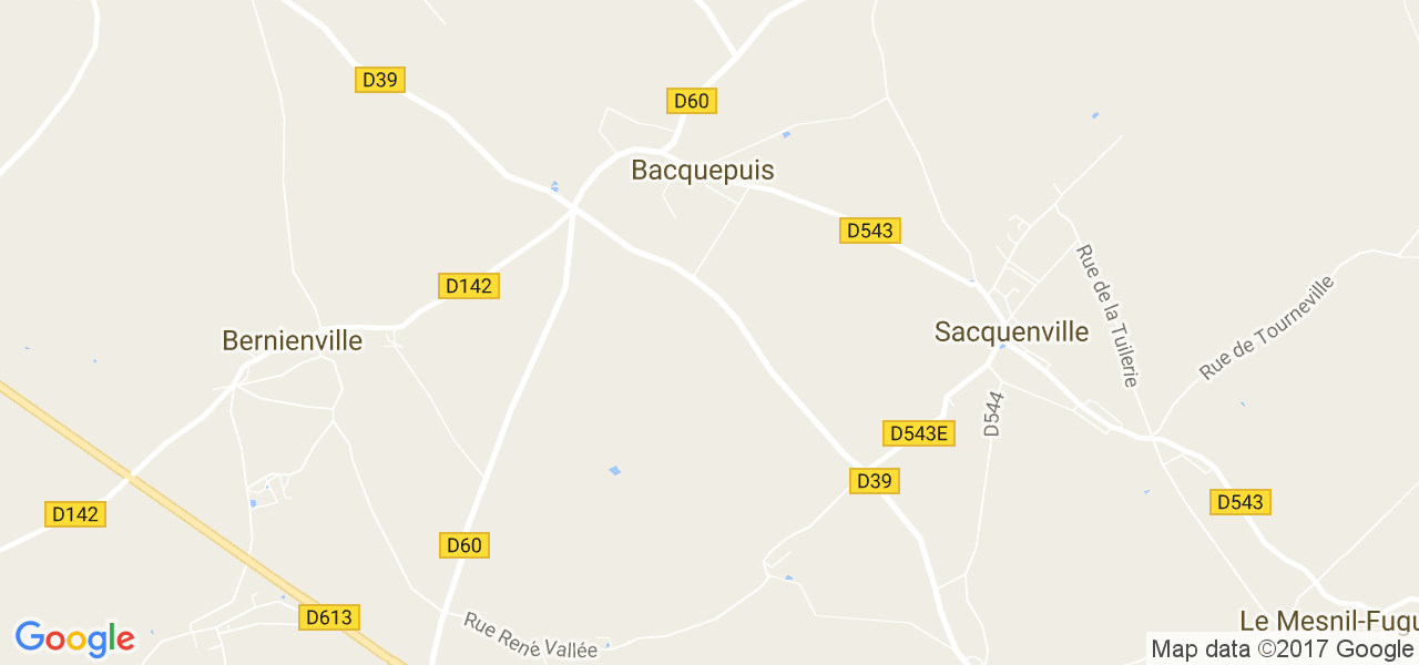 map de la ville de Bacquepuis