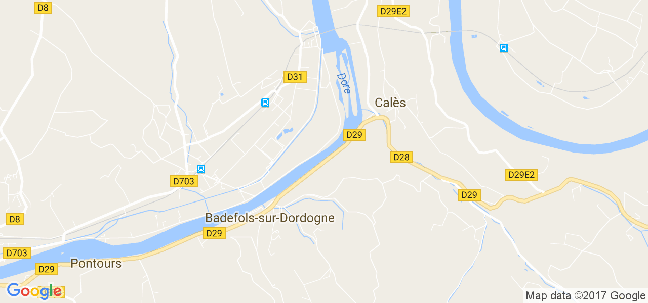 map de la ville de Badefols-sur-Dordogne