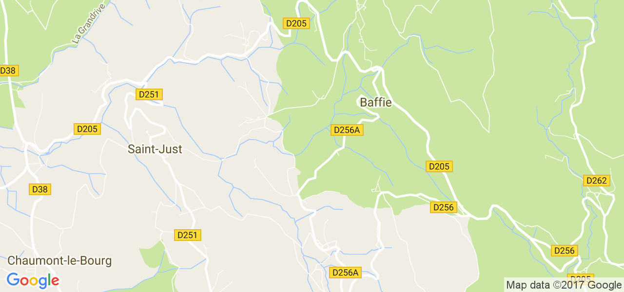 map de la ville de Baffie