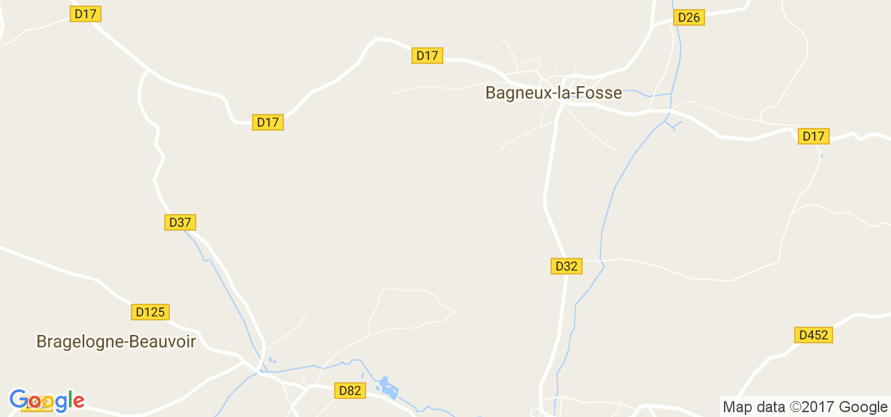 map de la ville de Bagneux-la-Fosse