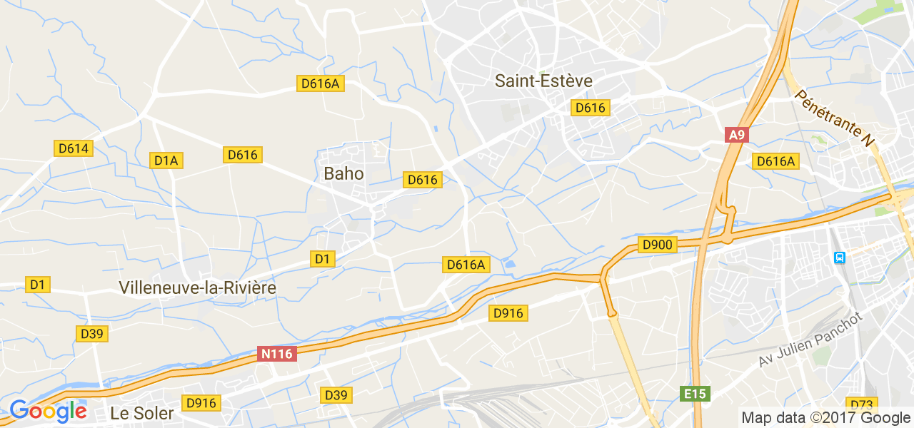 map de la ville de Baho