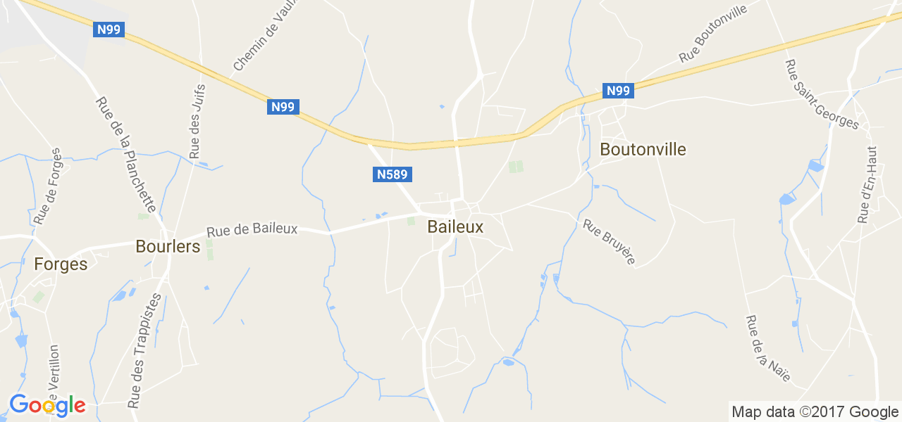 map de la ville de Baileux