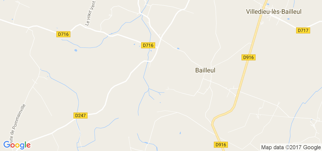 map de la ville de Bailleul