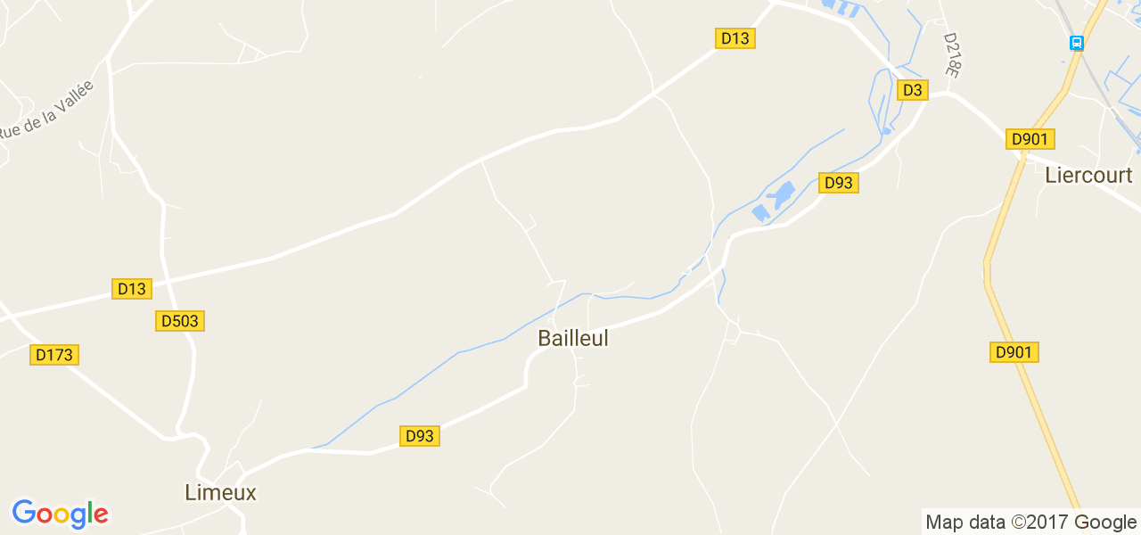 map de la ville de Bailleul
