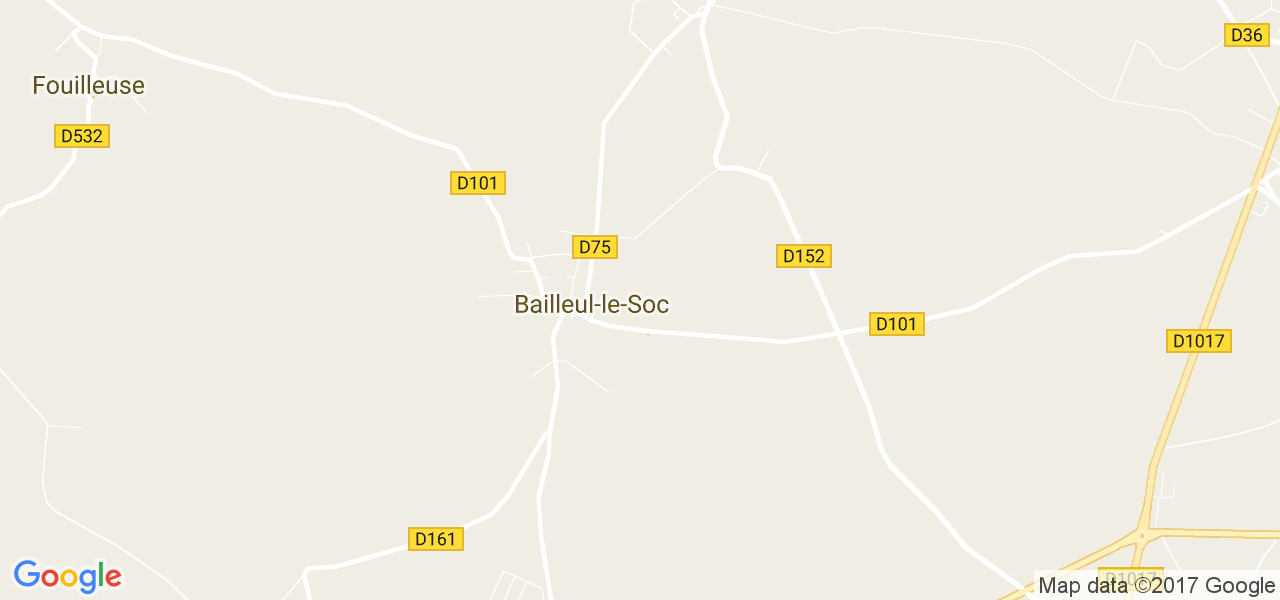 map de la ville de Bailleul-le-Soc