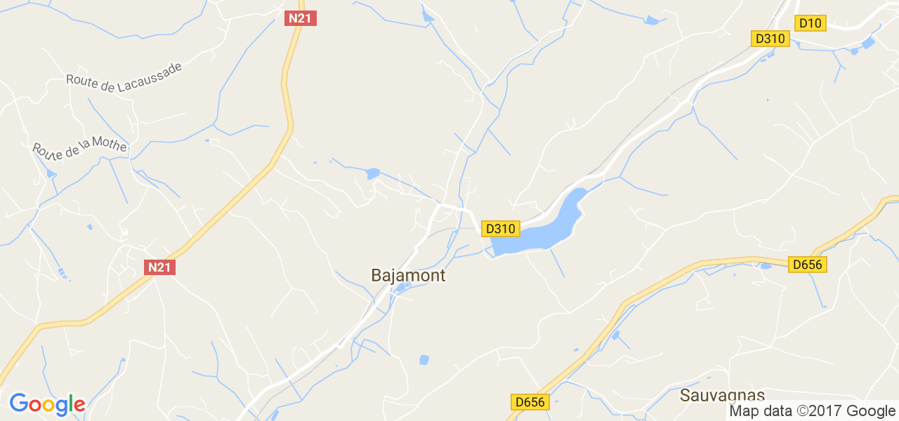 map de la ville de Bajamont