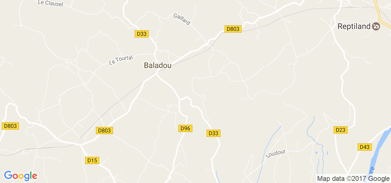 map de la ville de Baladou