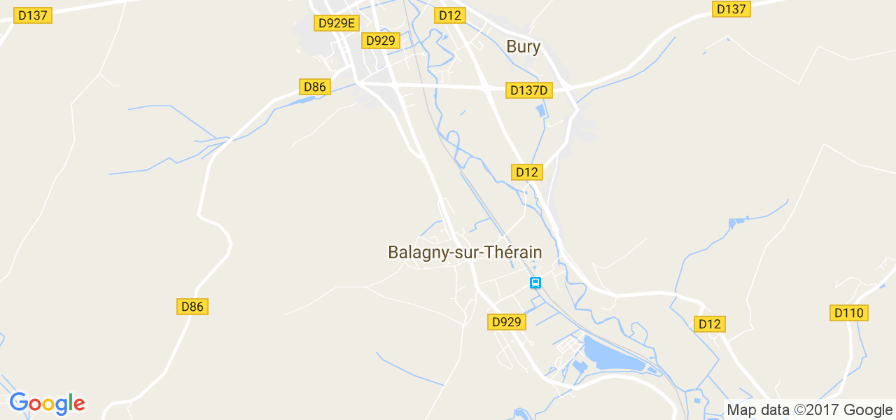 map de la ville de Balagny-sur-Thérain
