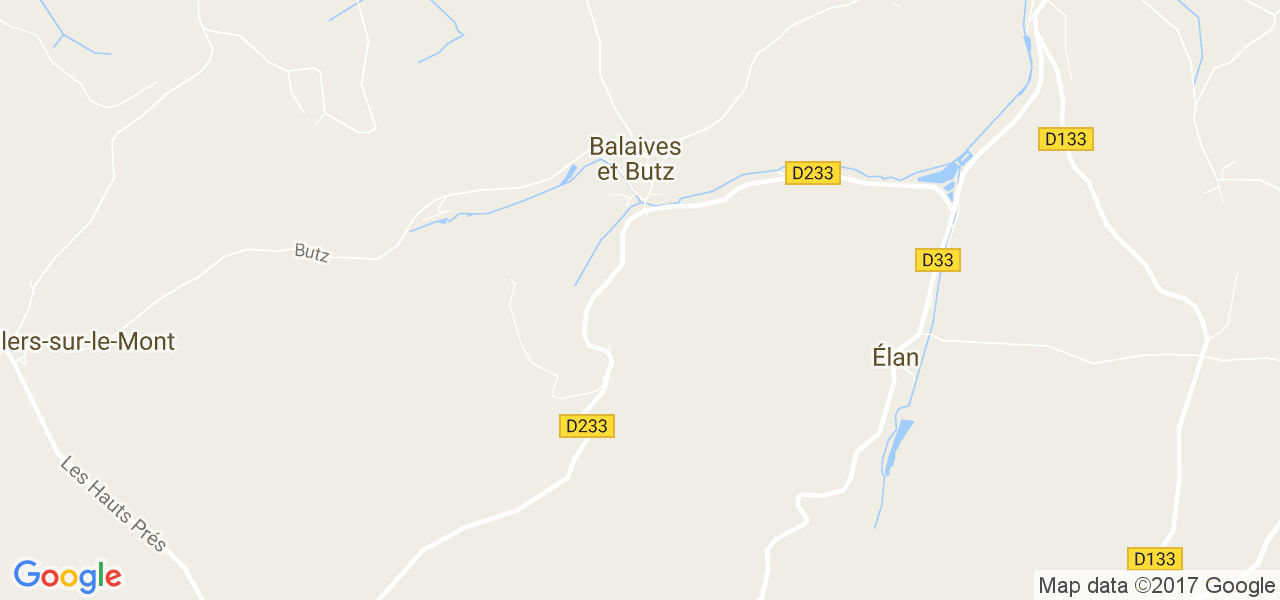 map de la ville de Balaives-et-Butz