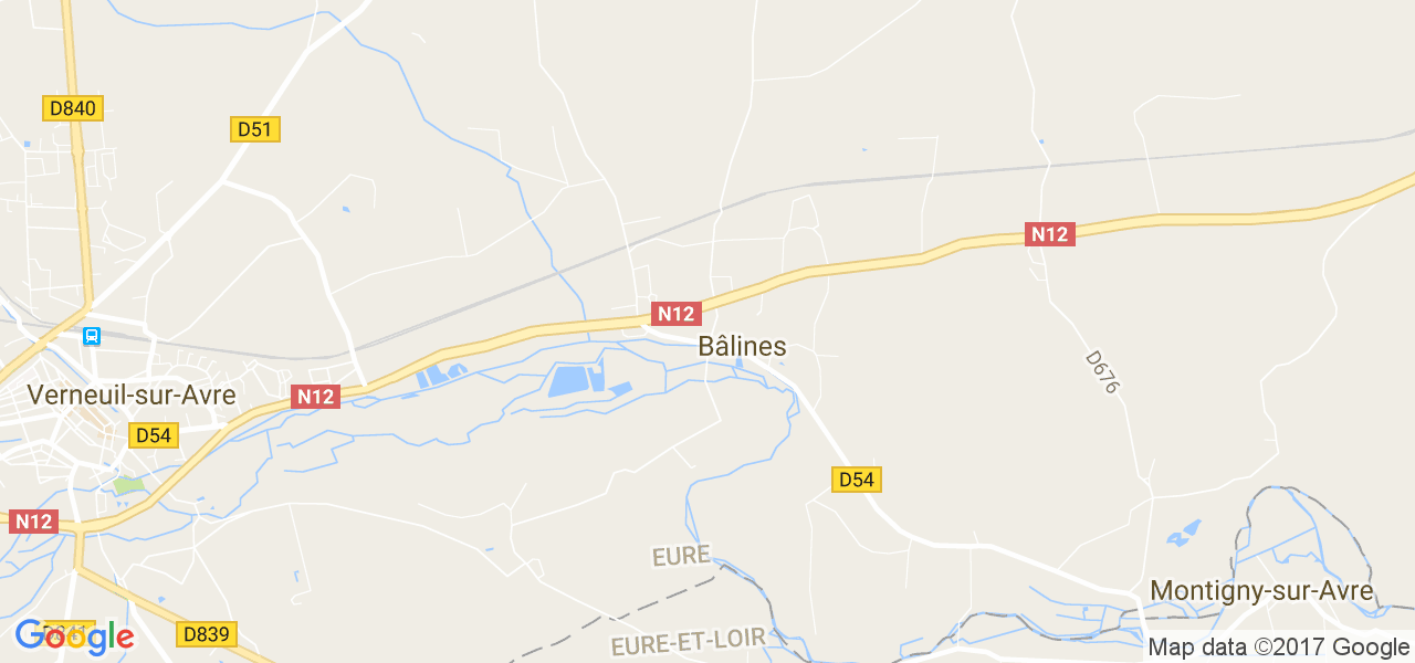 map de la ville de Bâlines