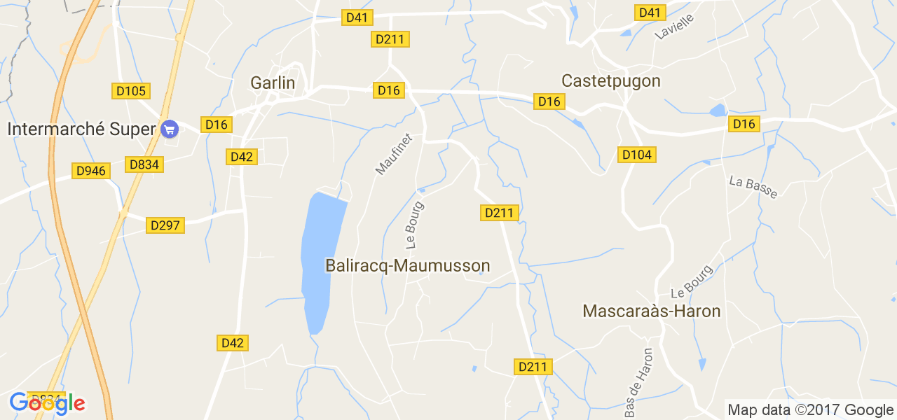 map de la ville de Baliracq-Maumusson