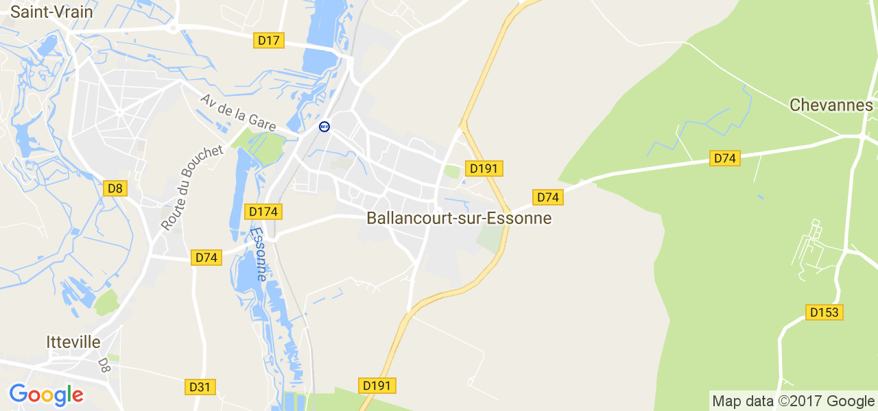 map de la ville de Ballancourt-sur-Essonne