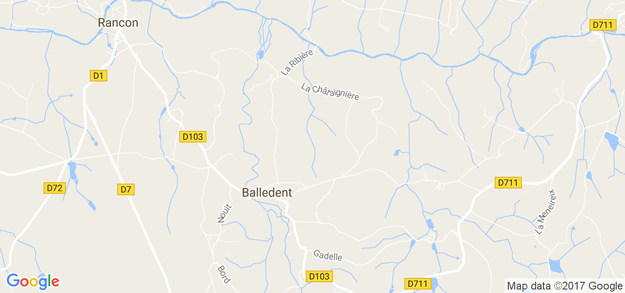 map de la ville de Balledent