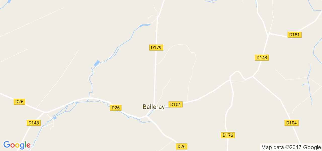 map de la ville de Balleray