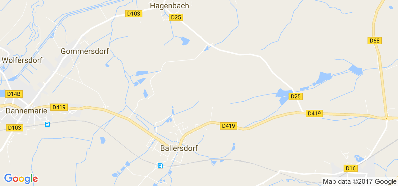 map de la ville de Ballersdorf