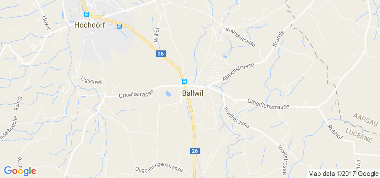 map de la ville de Ballwil