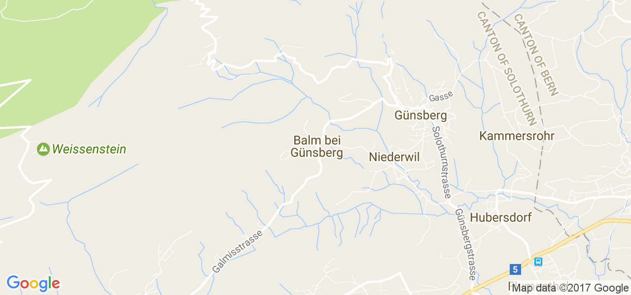 map de la ville de Balm bei Günsberg