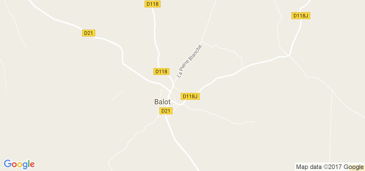 map de la ville de Balot