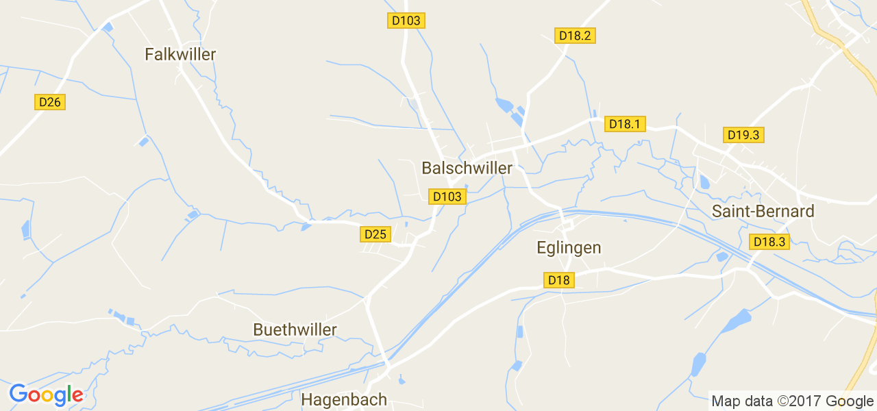 map de la ville de Balschwiller