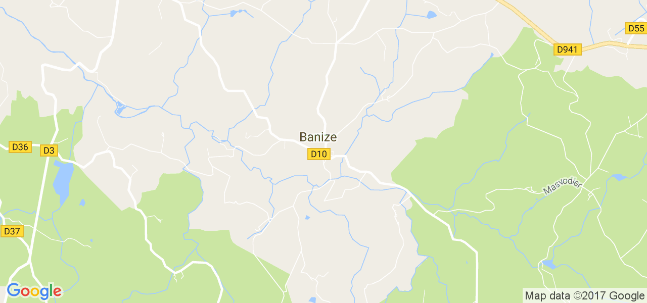 map de la ville de Banize