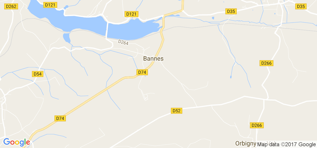 map de la ville de Bannes