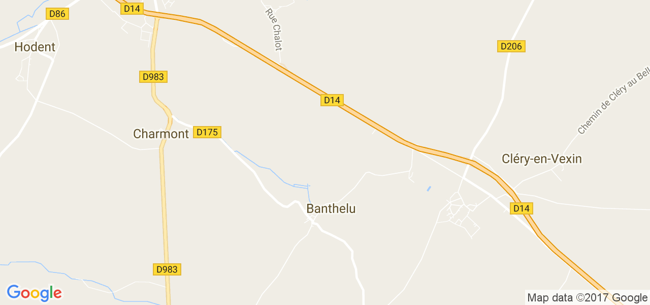 map de la ville de Banthelu