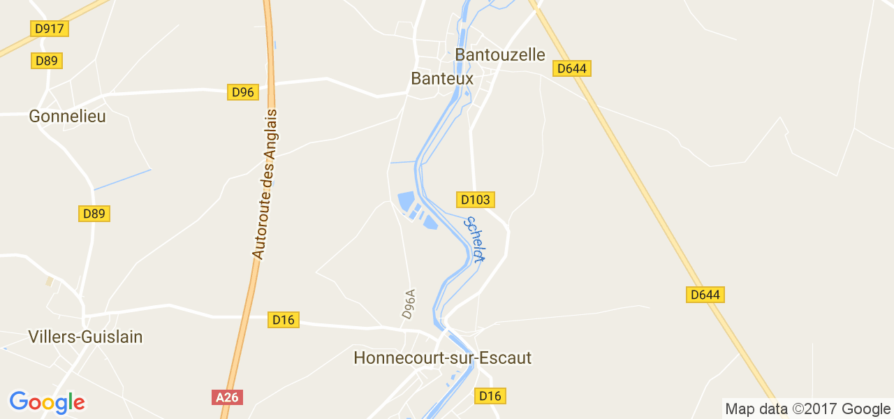 map de la ville de Bantouzelle